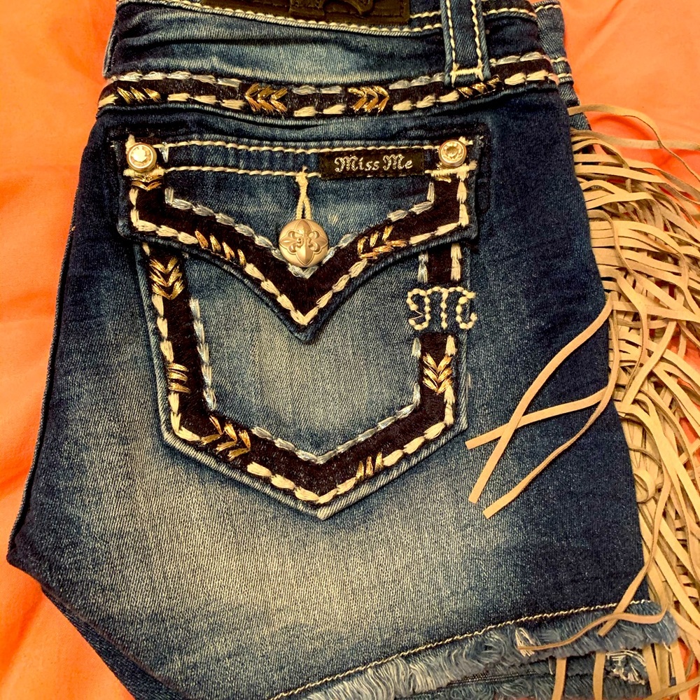 Miss Me Fringe Shorts Size 14 (girls) NWOT